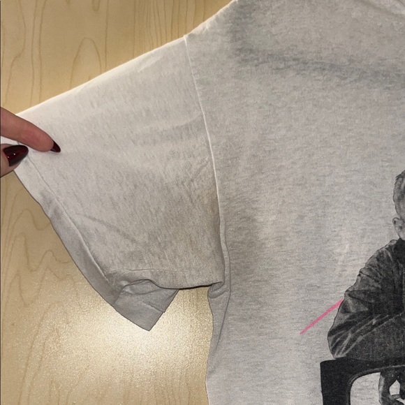 White Graphic T-Shirt with James Dean Print vintage 1988 - Picture 3 of 3